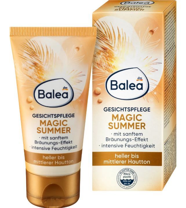 Крем для обличчя зволожуючий для засмаги Balea Gesichtscreme Magic Summer 50мл 4066447154962
