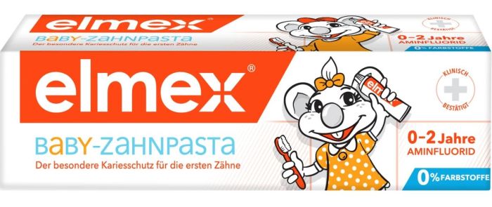 Зубна паста дитяча Elmex Baby Zahnpasta до 2 років 50 мл Німеччина 8718951378551