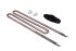 Тен для пральної машини Miele без фланця 1500W L=278мм TPM-1500-KIT 15117744