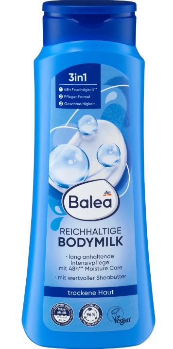 Молочко для тела обогащенное для сухой кожи Balea Reichhaltige Bodymilk 400мл Германия 4066447366020