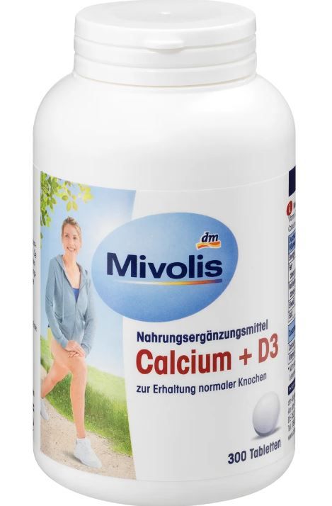 Витаминный комплекс Mivolis Calcium+ D3  300таб. 4058172101311