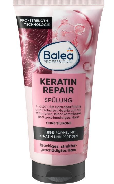 Кондиціонер для волосся професійний Balea Spulung Keratin для пошкодженого волосся 200мл 4066447240887