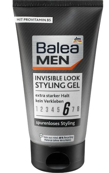 Гель для укладання волосся Balea Men Invisible Look Styling Gel Flex-6 150мл 4058172737916