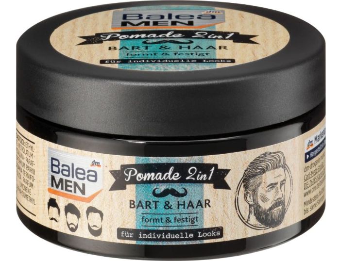 Крем моделюючий для бороди та волосся 2 в 1 Balea Men Pomade 2 в 1 100мл 4010355247193