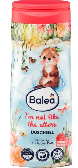 Гель для душа Balea I'm not like the otters c цветочно-фруктовый ароматом 300мл Германия 4066447429473