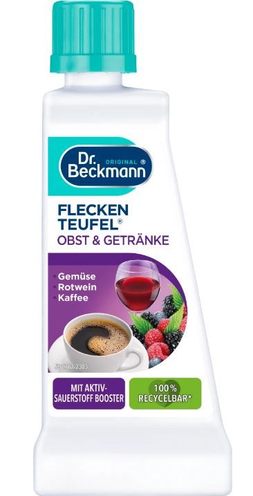 Универсальный пятновыводитель Dr. Beckmann Fruit & Drinks  фрукты и напитки 50гр 4008455004082