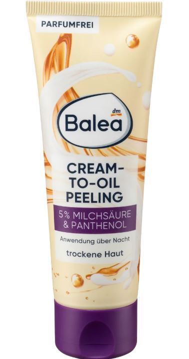 Крем-пилинг для лица Balea Milchsaure & Panthenol с молочной кислотой и пантенолом 75мл 4066447231038