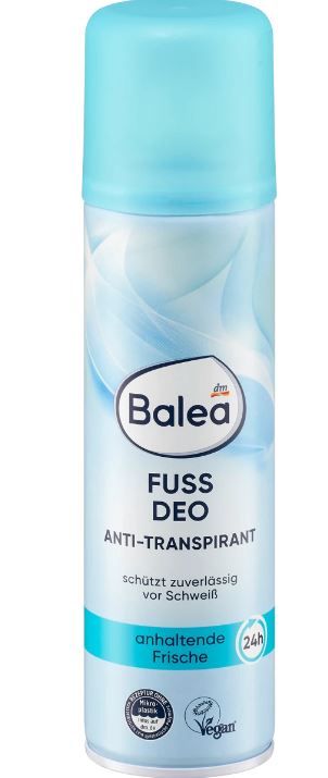 Дезодорант-антиперспирант для ног Balea Fu?deo Anti-Transpirant аэрозоль 200мл Германия 4066447704228