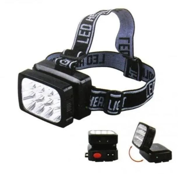 Фонарь светодиодный налобный аккумуляторный 12LED YJ-1837 0664