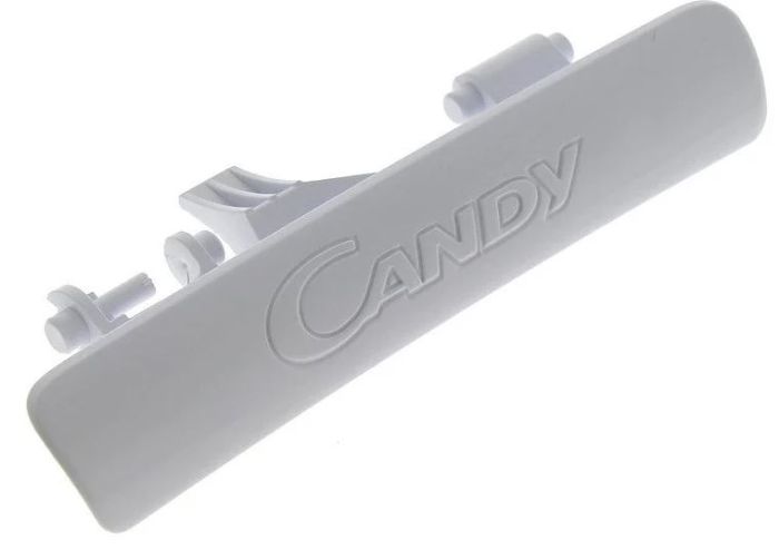 Ручка люка для стиральной машины Candy белая L=153мм оригинальная 46000973