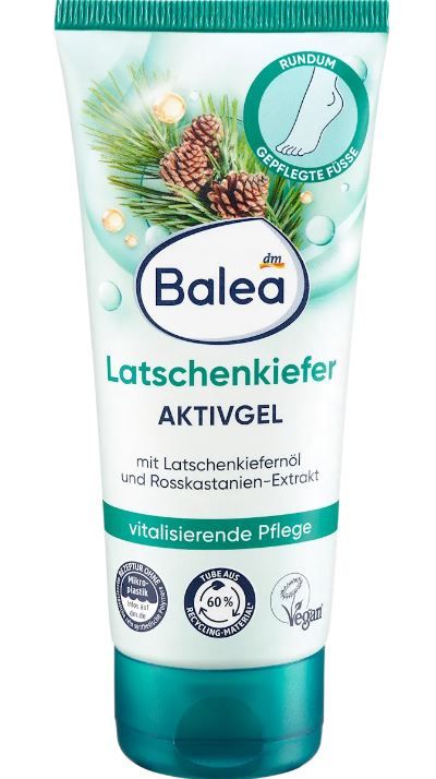 Крем для ухода за кожей ног Balea Latschenkiefer Aktiv Gel расслабляющий 100мл Германия 4066447492330