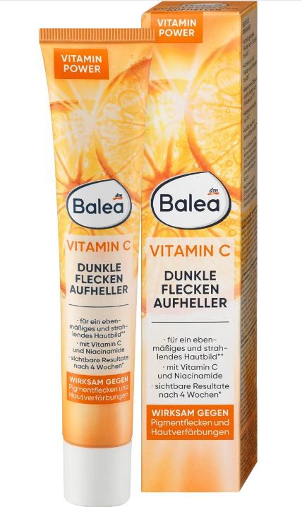 Крем для лица Balea Vitamin C Dunkle Flecken Aufheller от пигментации 50мл Германия 4066447240375