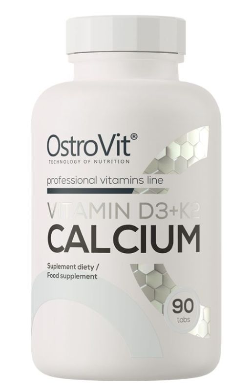 Витаминный комплекс OstroVit D3 + K2 + Кальций 90 таблеток 5902232618624