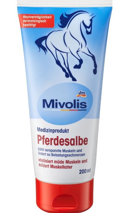 Мазь конская для суставов и мышц Mivolis Pferdesalbe 200мл. 4066447218374