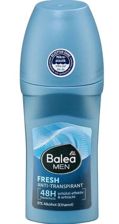 Дезодорант для мужчин шариковый Balea Fresh 48h 50 мл 4066447750638