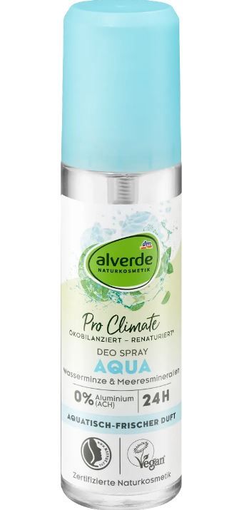 Дезодорант спрей Alverde Deo Spray Aqua Wasserminze Meeresmineralien 75мл 4067796070675