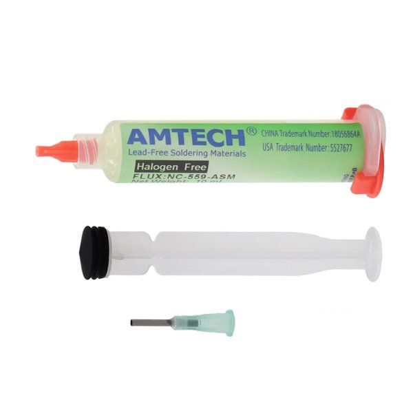 Флюс для пайки низькоактивний Amtech для пайки BGA, SMD, QFN 10мл NC-559-ASM