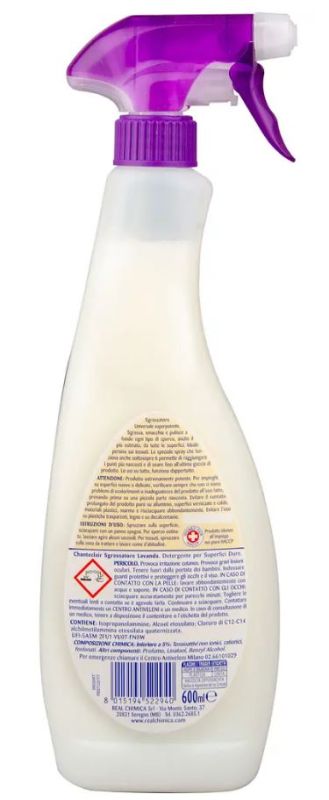Моющее средство универсальное Chante Clair Profumo di Lavanda спрей 600мл 8015194522940