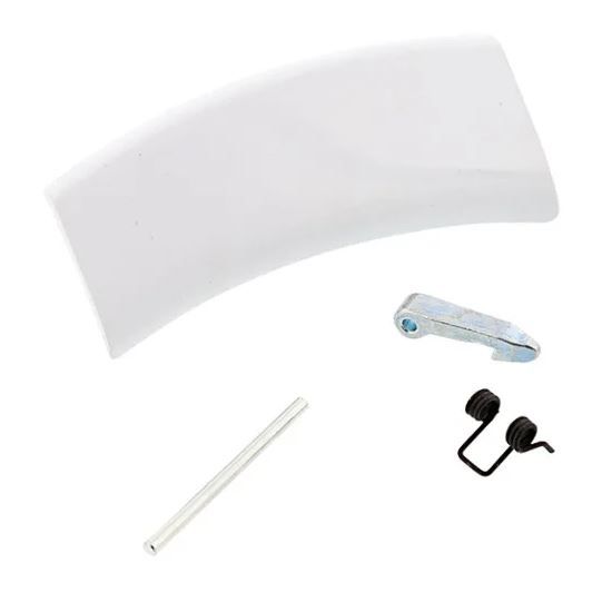 Ручка люка для пральної машини Zanussi біла L=131мм 4055186607 OEM