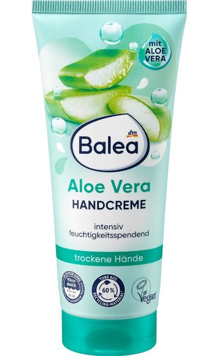 Крем для рук Balea Handcreme Aloe Vera с концентратом алоэ вера и глицерином 100мл 4066447492668