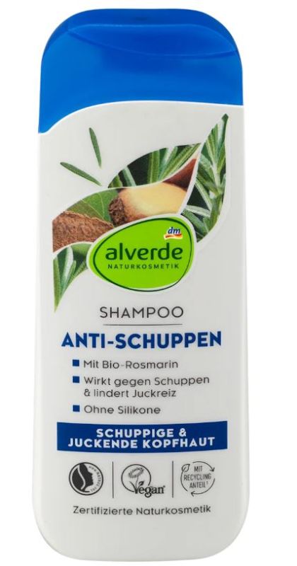 Шампунь против перхоти Alverde Anti-Schuppen с бразильским орехом и розмарином 200мл 4066447235333