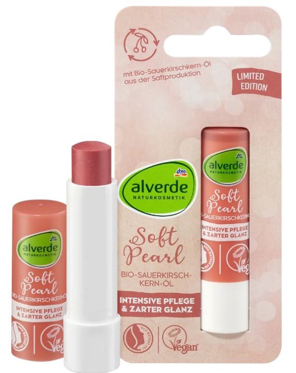 Бальзам для губ Alverde Naturkosmetik Lippenpflege Soft Pearl 4.8г. 4066447366709