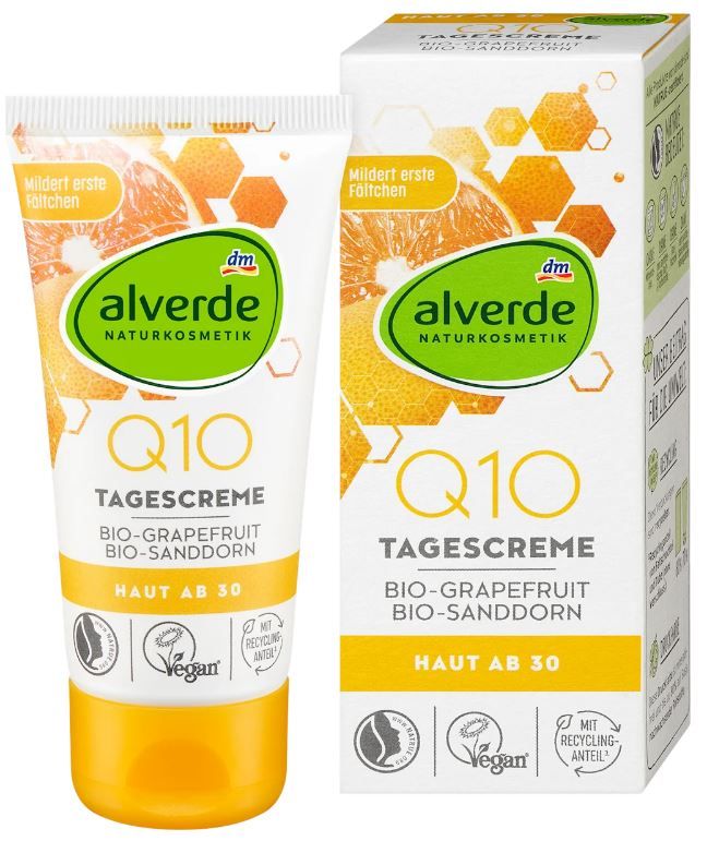 Крем для обличчя Alverde Naturskosmetik денний захисний з коензимом Q10 50мл 4066447215397