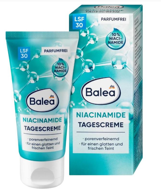 &nbsp;Крем для обличчя Balea Niacinamide Tagescreme денний зволожуючий 50мл Німеччина 4066447438888