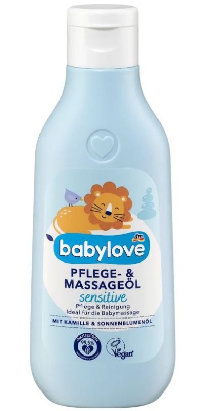 Масло детское Balea Babylove Pflege по уходу за кожей младенцев с маслом ромашки и подсолнечника 4066447709926
