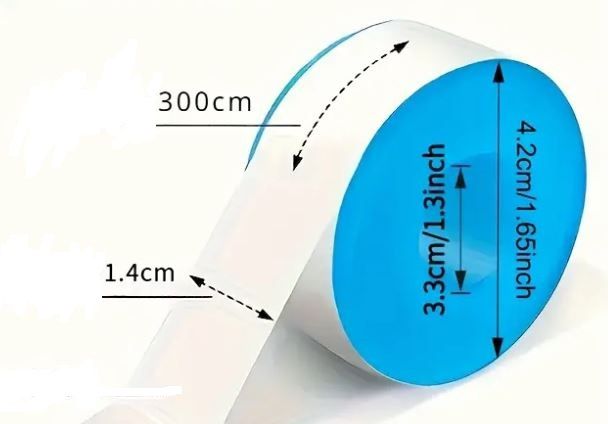 Фум стрічка тефлонова для ущільнення L=3м В=14мм 1570_1