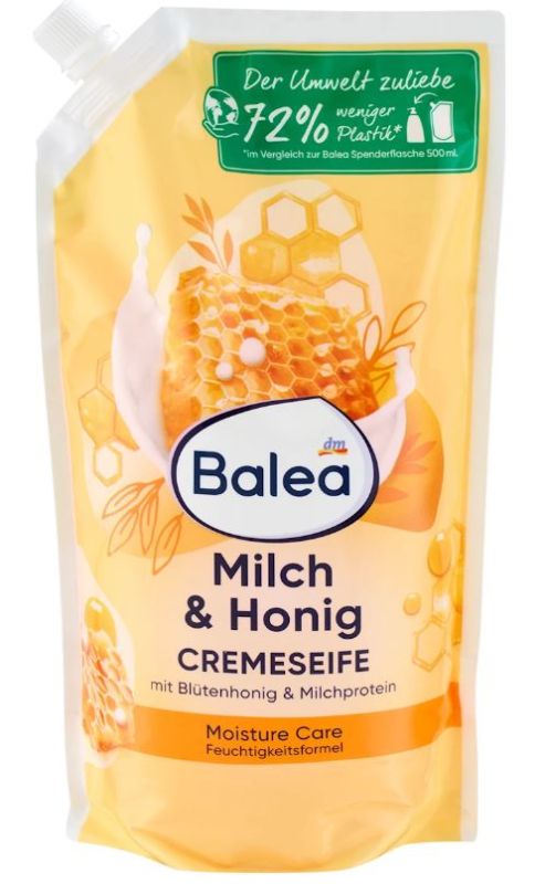Жидкое мыло для рук(запаска) Creme Seife Milch-Honig молоко и мед 850мл 4066447890655