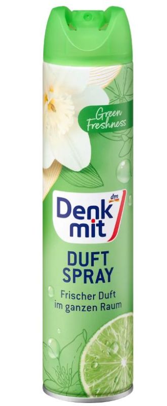 Освежитель воздуха Denkmit Duftspray Green Freshness 300ml Германия 4058172926686