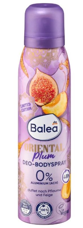 Дезодорант для женщин аэрозоль Balea Oriental Plum слива 150мл 4067796244984