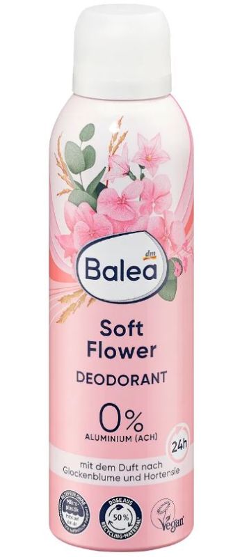 Дезодорант для жінок аерозоль Balea Soft Flower дзвіночок та гортензія 200мл 4066447770728