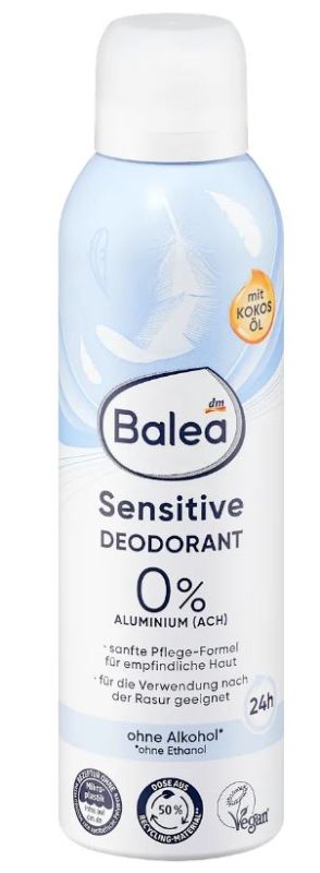 Дезодорант для чоловіків аерозоль Balea Sensitive з кокосовим маслом 200мл Німеччина 4066447770704
