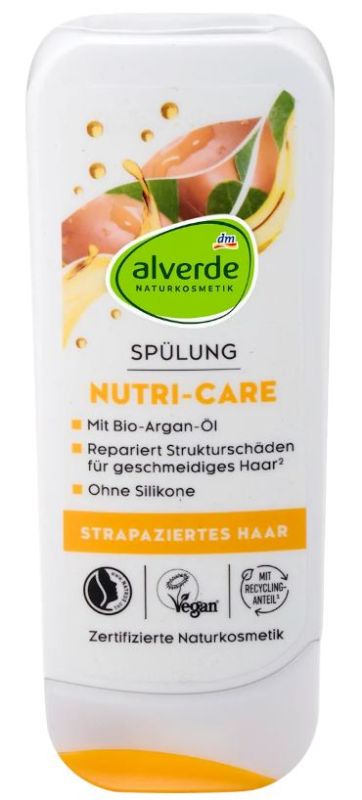 Кондиционер для поврежденных волос Alverde Nutri-Care 200мл 4066447332322