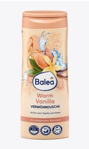 Гель для душа Balea Balea Warm Vanilla ваниль и какао 300мл Германия 4067796080957