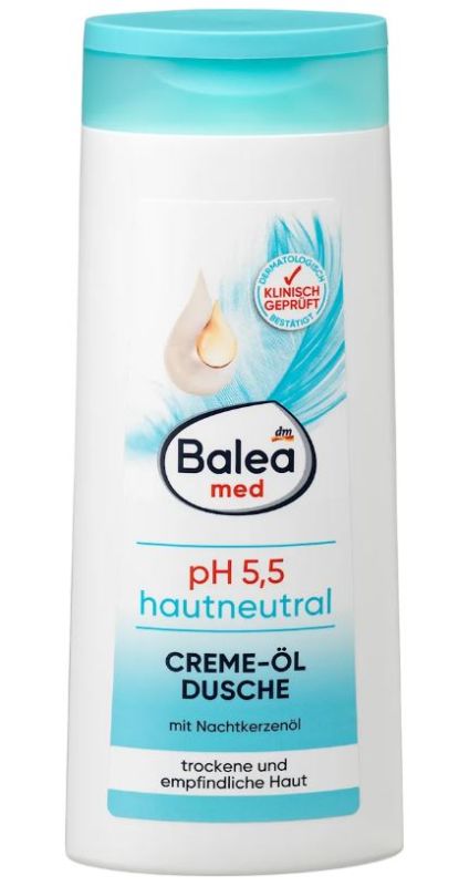 Гель-масло для душа Balea Med pH 5.5 Skin Neutral  300мл Германия 4066447591668