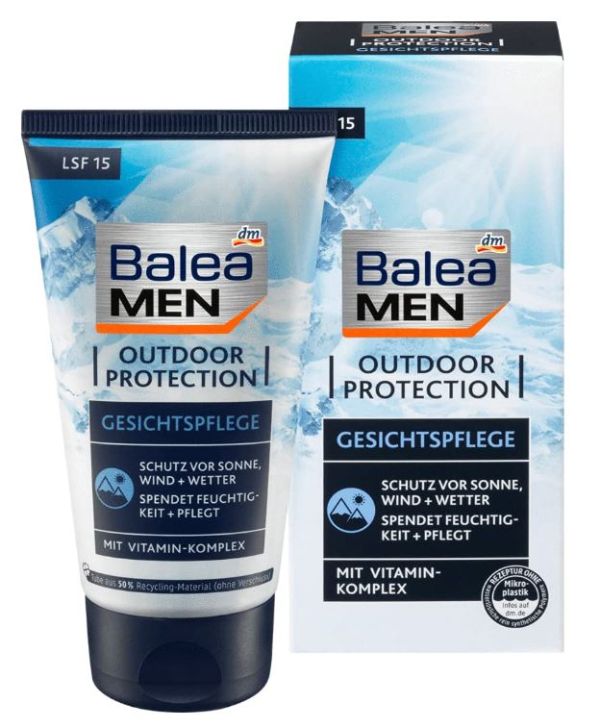 Крем для лица и рук Balea Men Outdoor Protection 75мл 4067796195866