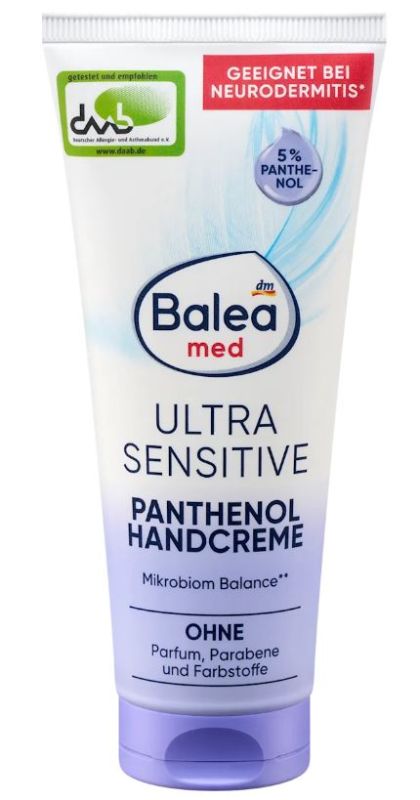Крем для рук Balea Ultra Sensitive Panthenol глицерин, пантенол и аллантоин 100мл 4067796082838