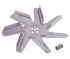 Крыльчатка двигателя конвекции для духовки Bosch d=150мм c гайкой 00650472 OEM