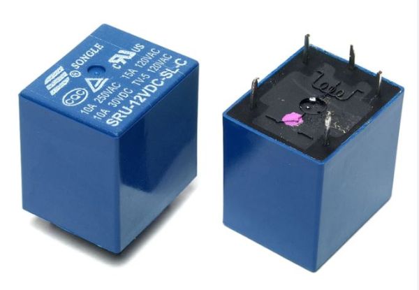 Реле JZC-22F 15А 12VDC контакти-1С (5pin) Daier 1016407