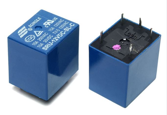 Релле JZC-22F 15А 12VDC контакты-1С (5pin) Daier 1016407
